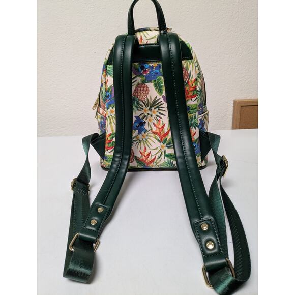 Disney Loungefly Lilo & Stitch Hawaiian Pineapple All Over Print Mini Backpack main image 8
